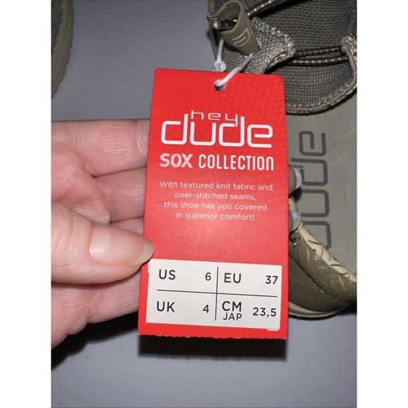 Hey Dude US Women's 6 EU 37 Beige Color New With Tags - Picture 9 of 9